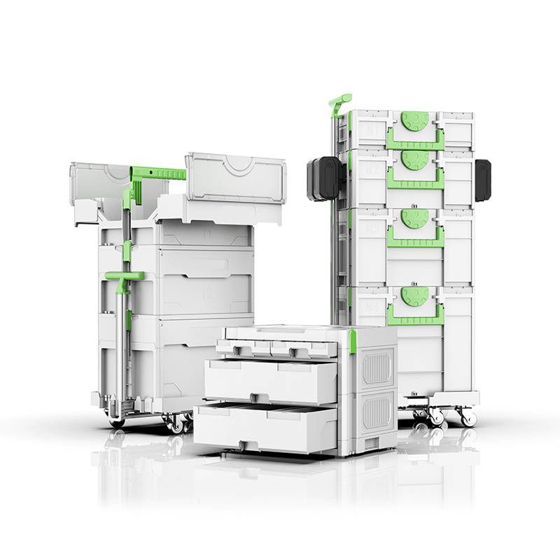 YW-A-modulaarinen muovinen sähkötyökalulaatikko
